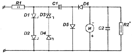 Принципиальная схема электронного тахометра